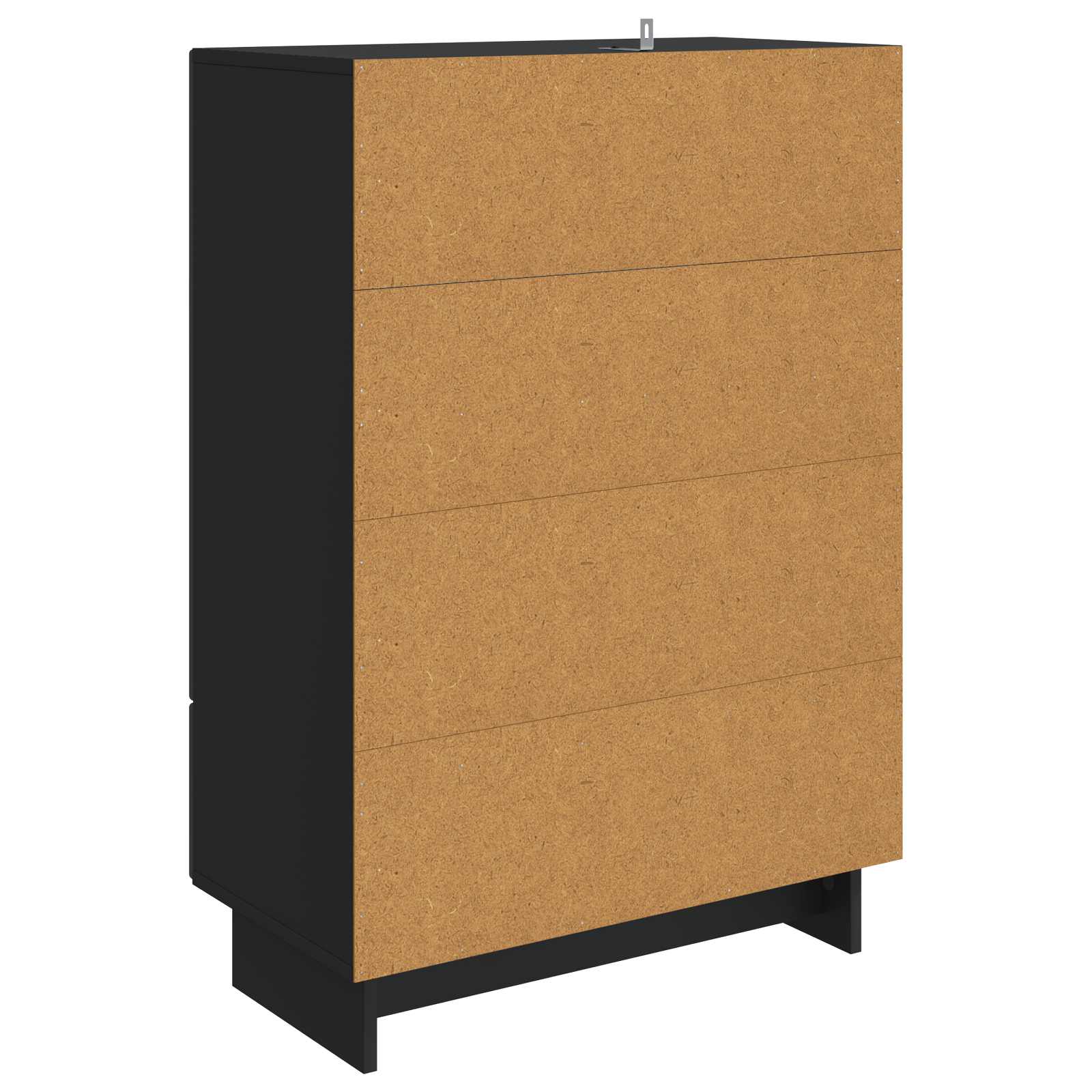 Sideboard Schwarz 66 x 34,5 x 95 cm Holzwerkstoff