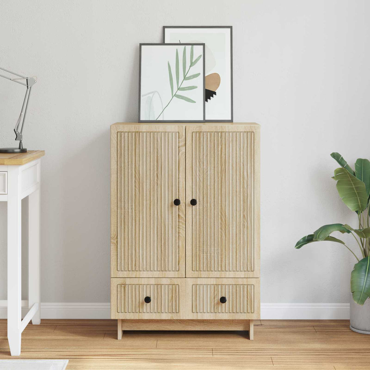 Sideboard Sonoma-Eiche 66 x 34,5 x 95 cm Holzwerkstoff