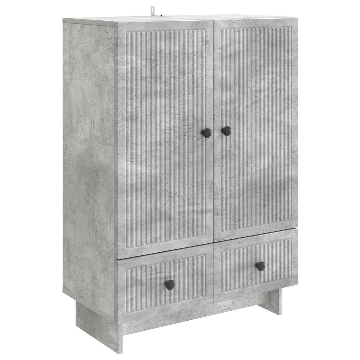 Sideboard Betongrau 66 x 34,5 x 95 cm Holzwerkstoff
