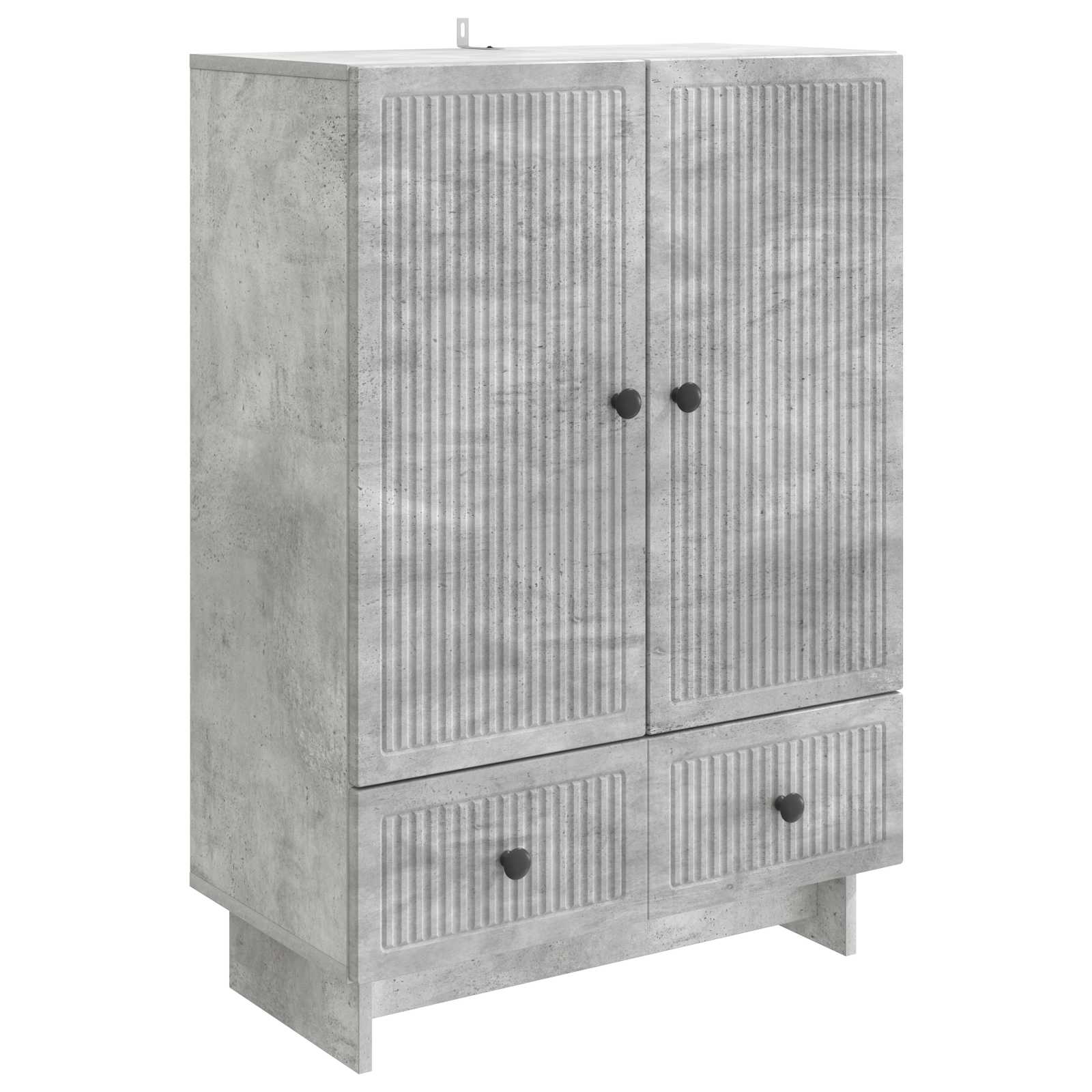 Sideboard Betongrau 66 x 34,5 x 95 cm Holzwerkstoff