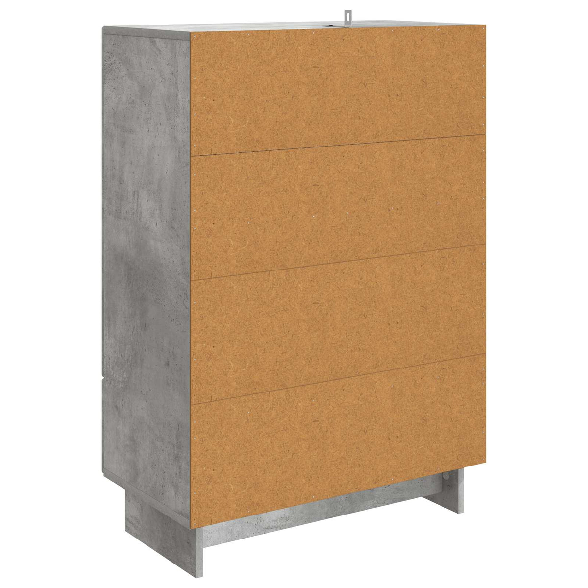 Sideboard Betongrau 66 x 34,5 x 95 cm Holzwerkstoff