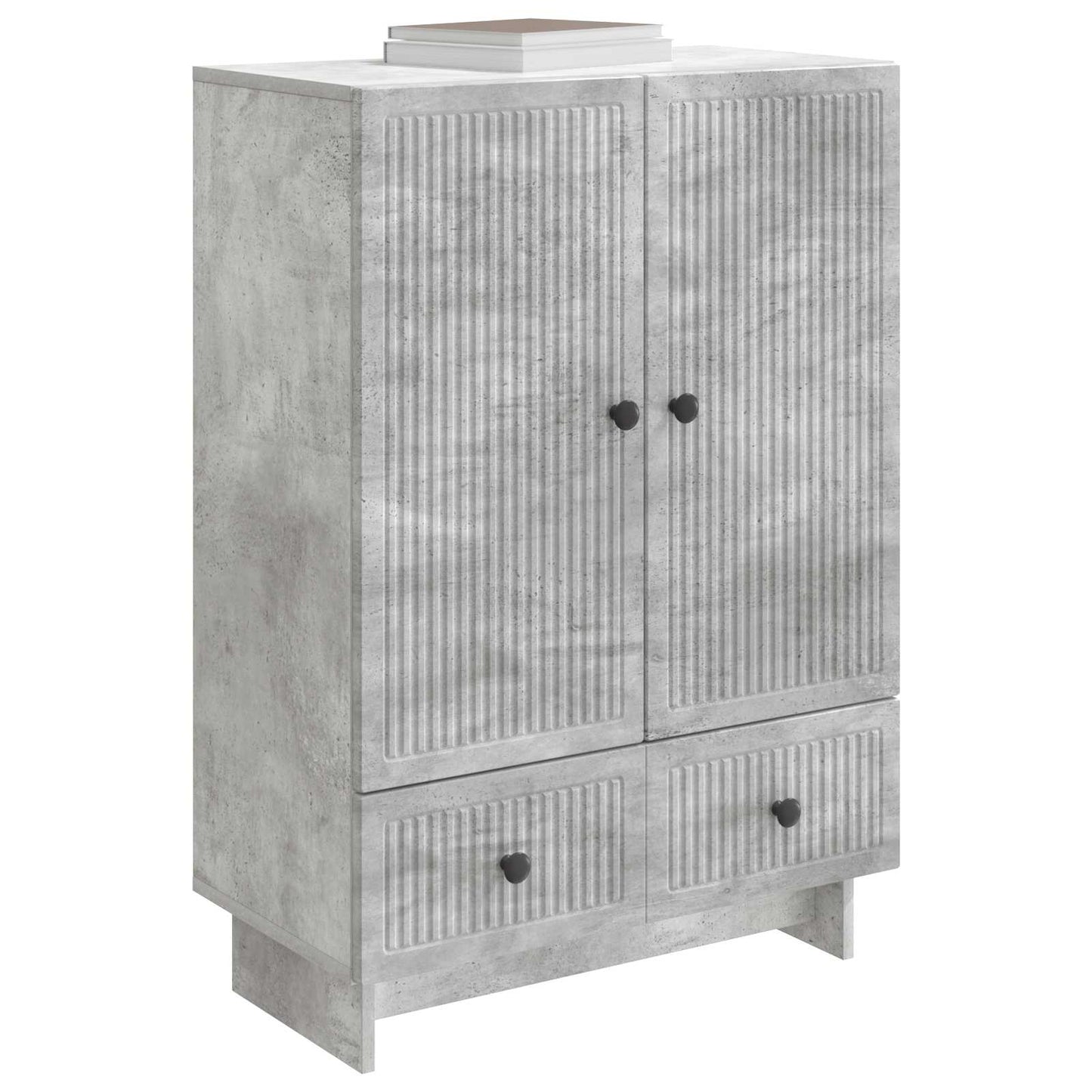 Sideboard Betongrau 66 x 34,5 x 95 cm Holzwerkstoff