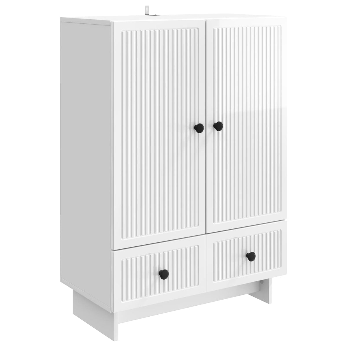 Sideboard Hochglanz Weiß 66 x 34,5 x 95 cm Holzwerkstoff