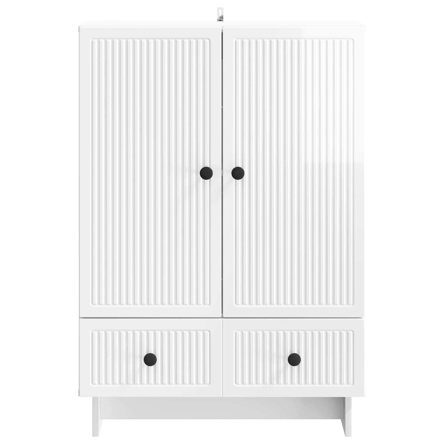 Sideboard Hochglanz Weiß 66 x 34,5 x 95 cm Holzwerkstoff