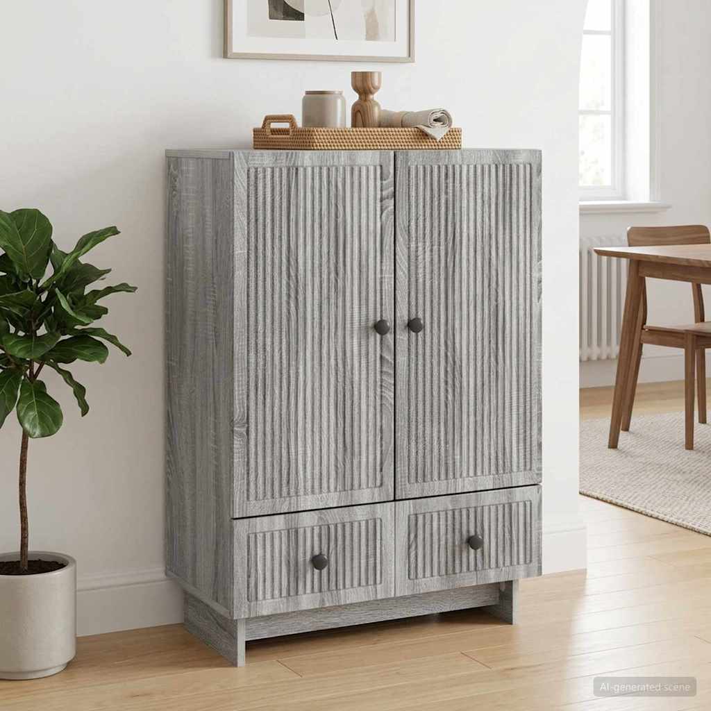 Sideboard Graues Sonoma 66 x 34,5 x 95 cm Holzwerkstoff