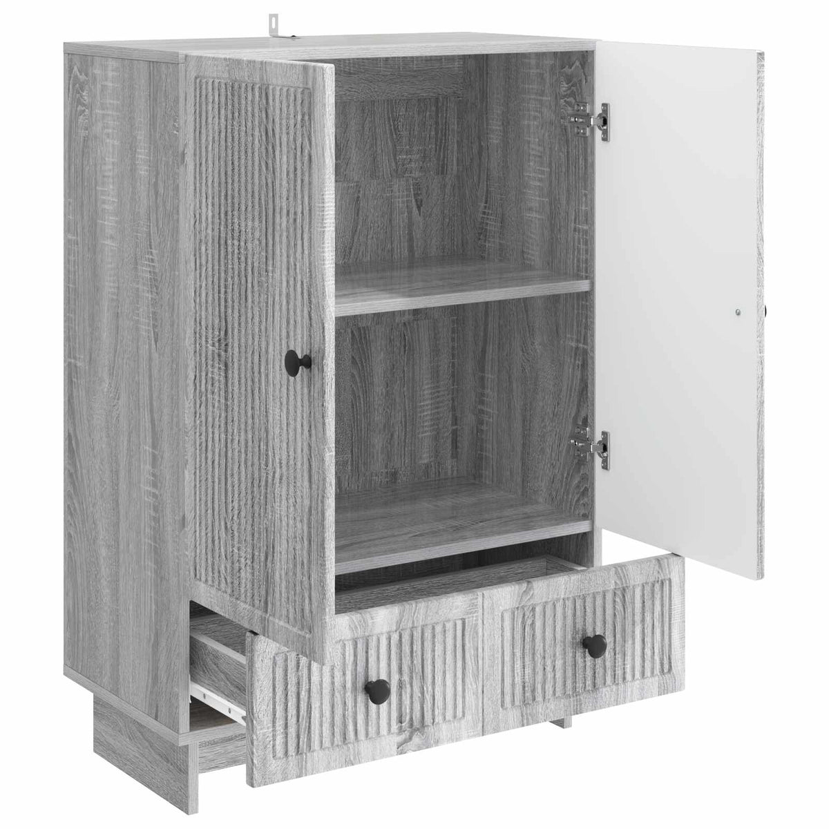 Sideboard Graues Sonoma 66 x 34,5 x 95 cm Holzwerkstoff