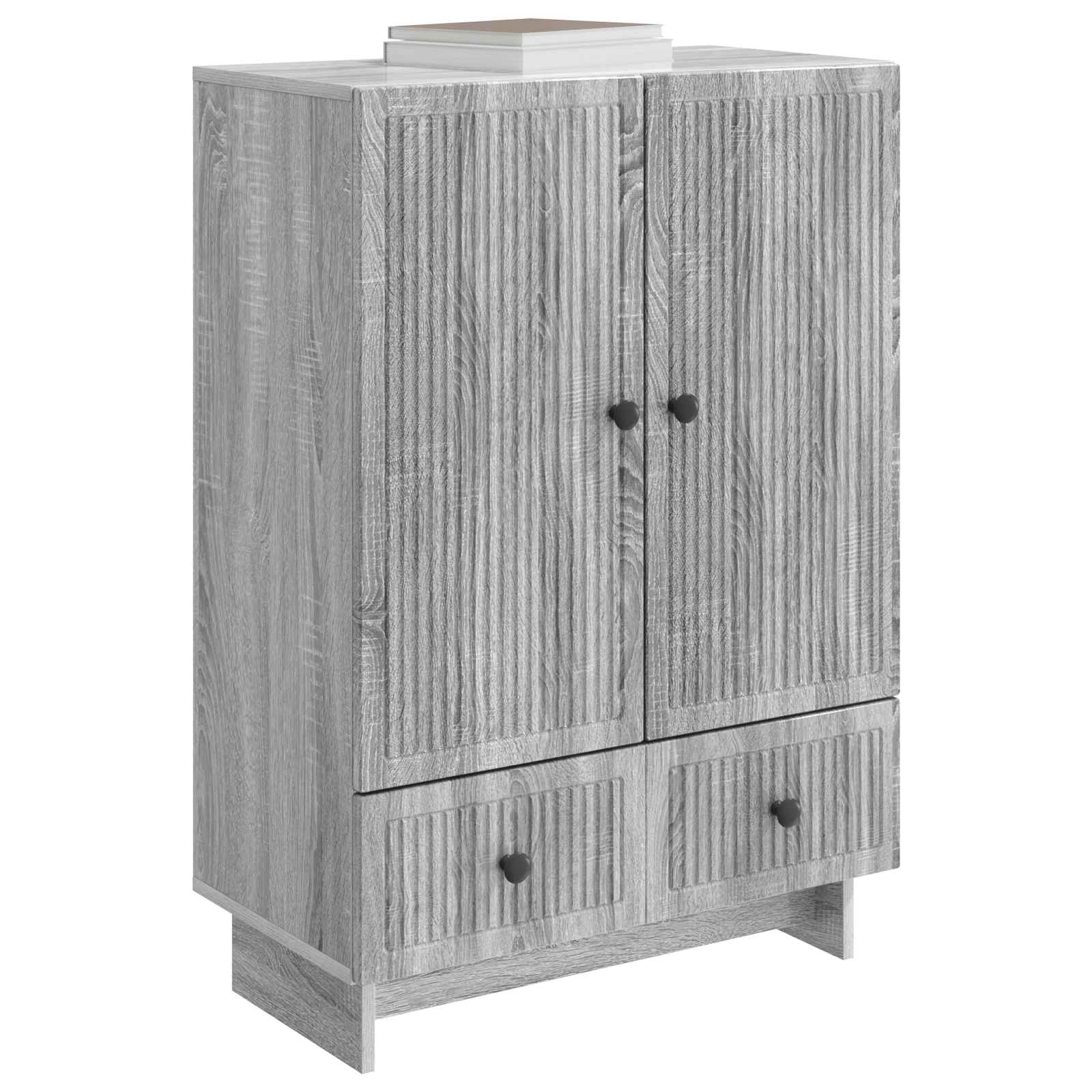 Sideboard Graues Sonoma 66 x 34,5 x 95 cm Holzwerkstoff