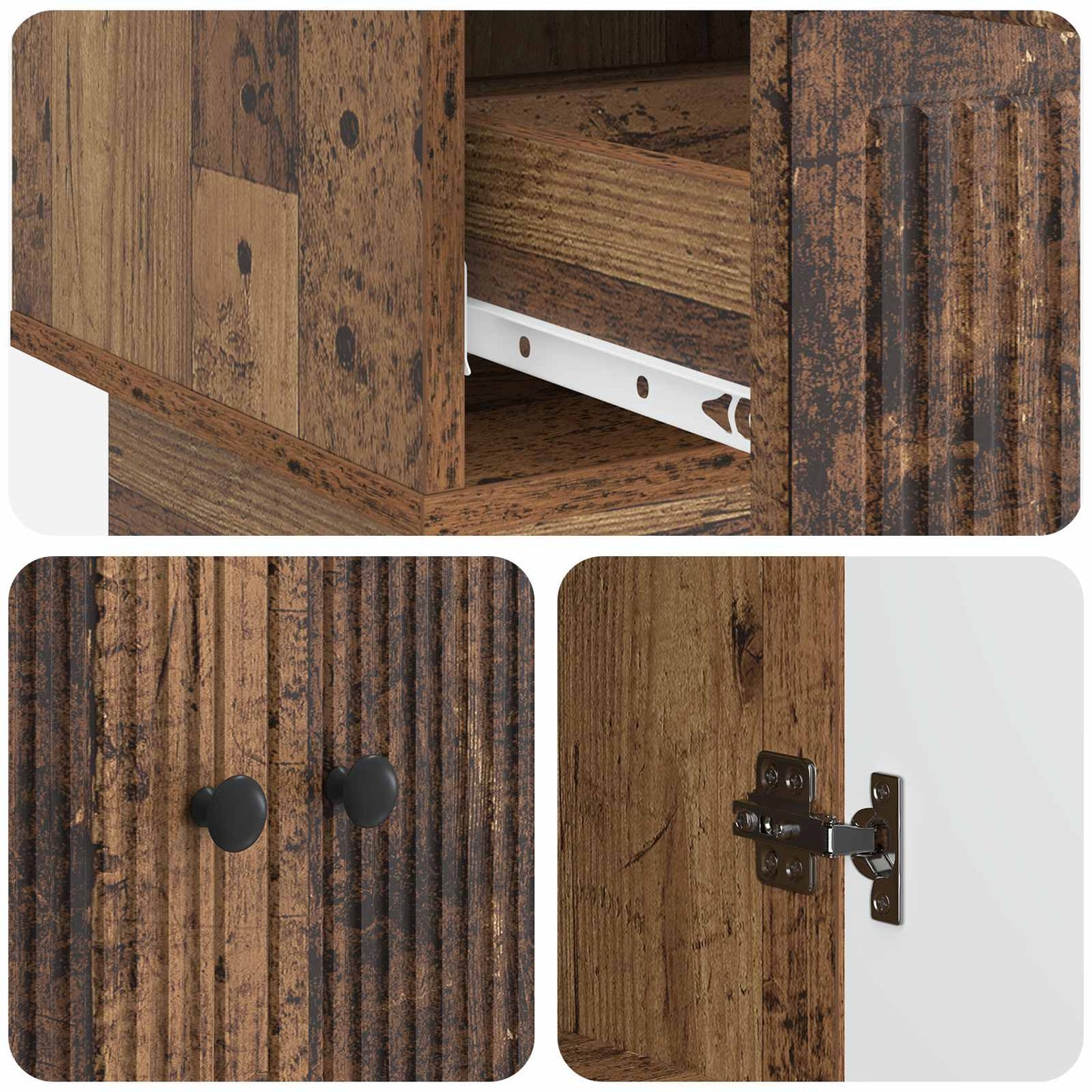Sideboard Altholz 66 x 34,5 x 95 cm Holzwerkstoff