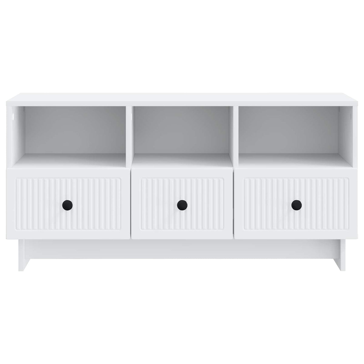 TV-Schränk mit Schubladen Weiß 102 x 34,5 x 50 cm Holzwerkstoff