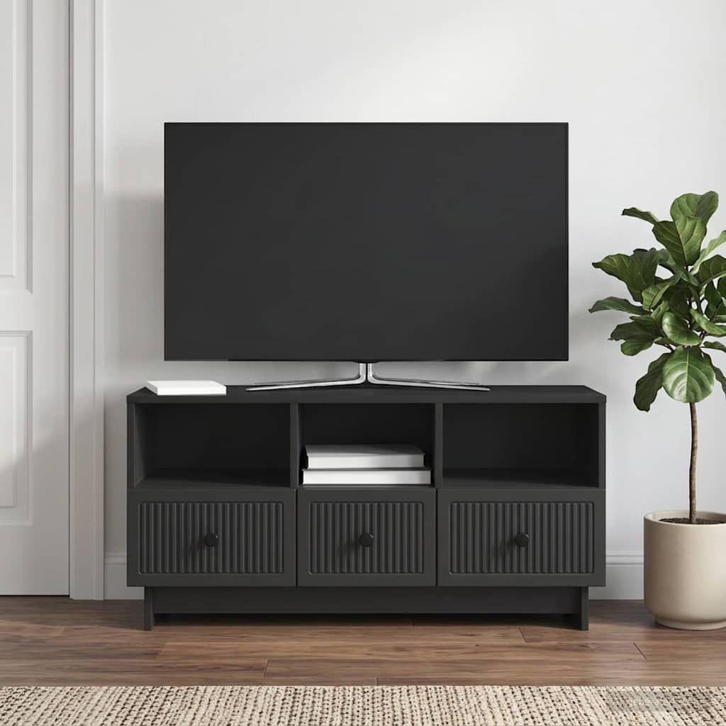 TV-Schränk Schwarz 102 x 34,5 x 50 cm Holzwerkstoff