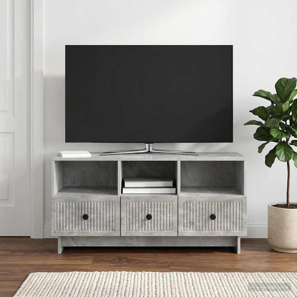 TV-Schränk Betongrau 102 x 34,5 x 50 cm Holzwerkstoff