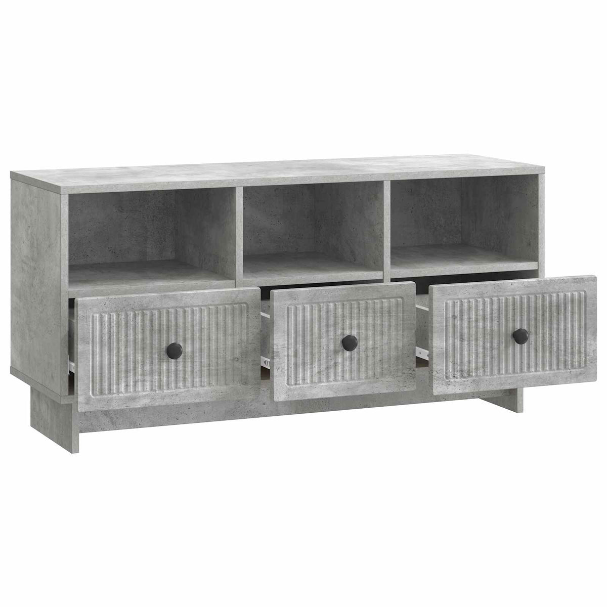 TV-Schränk Betongrau 102 x 34,5 x 50 cm Holzwerkstoff