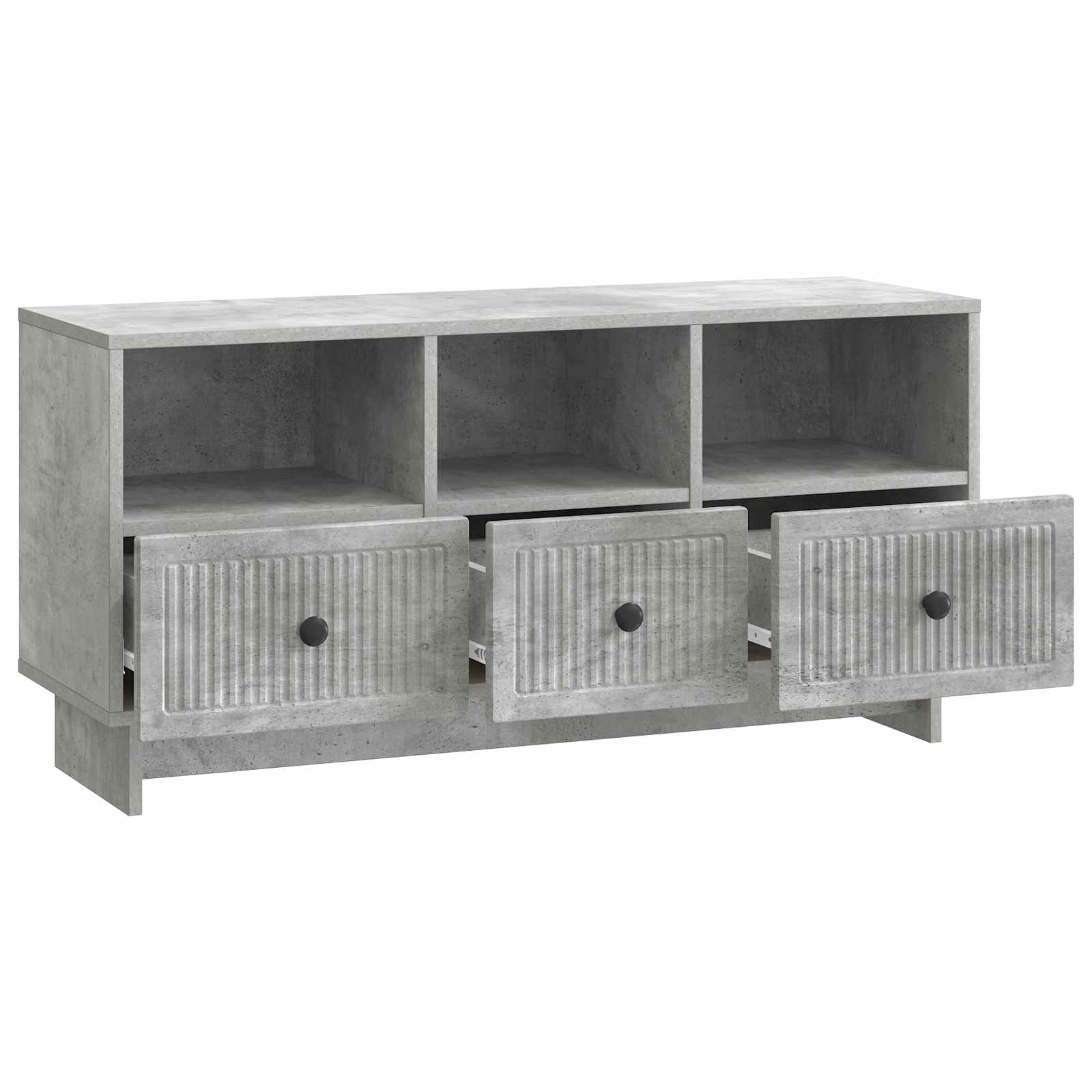TV-Schränk Betongrau 102 x 34,5 x 50 cm Holzwerkstoff