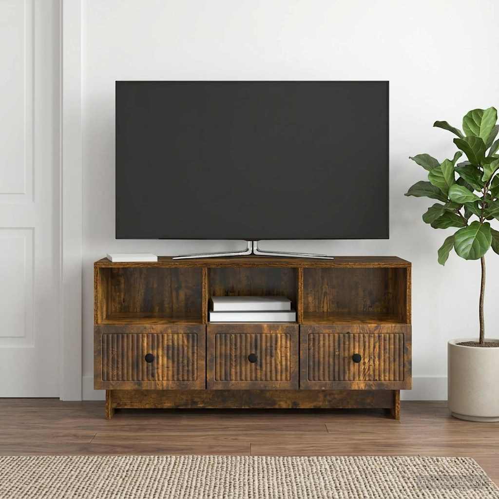 TV-Schränk Geräucherte Eiche 102 x 34,5 x 50 cm Holzwerkstoff