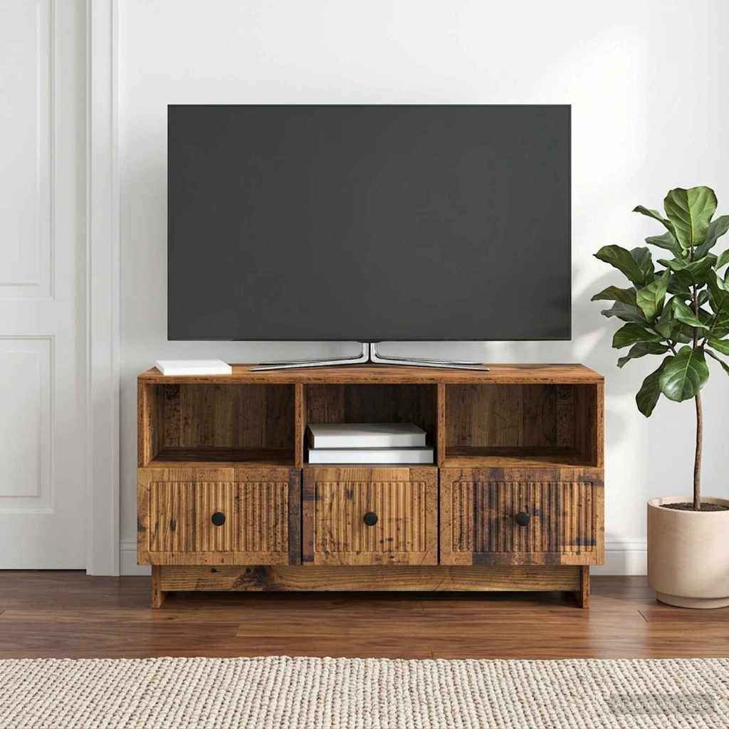 TV-Schränk Altholz 102 x 34,5 x 50 cm Holzwerkstoff