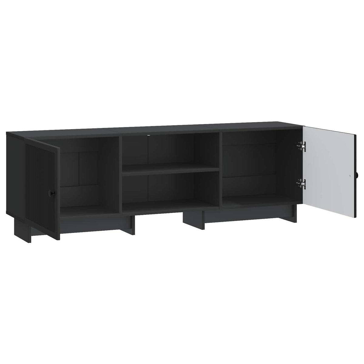 TV-Schränk 150 x 31 x 50 cm Schwarz Holzwerkstoff