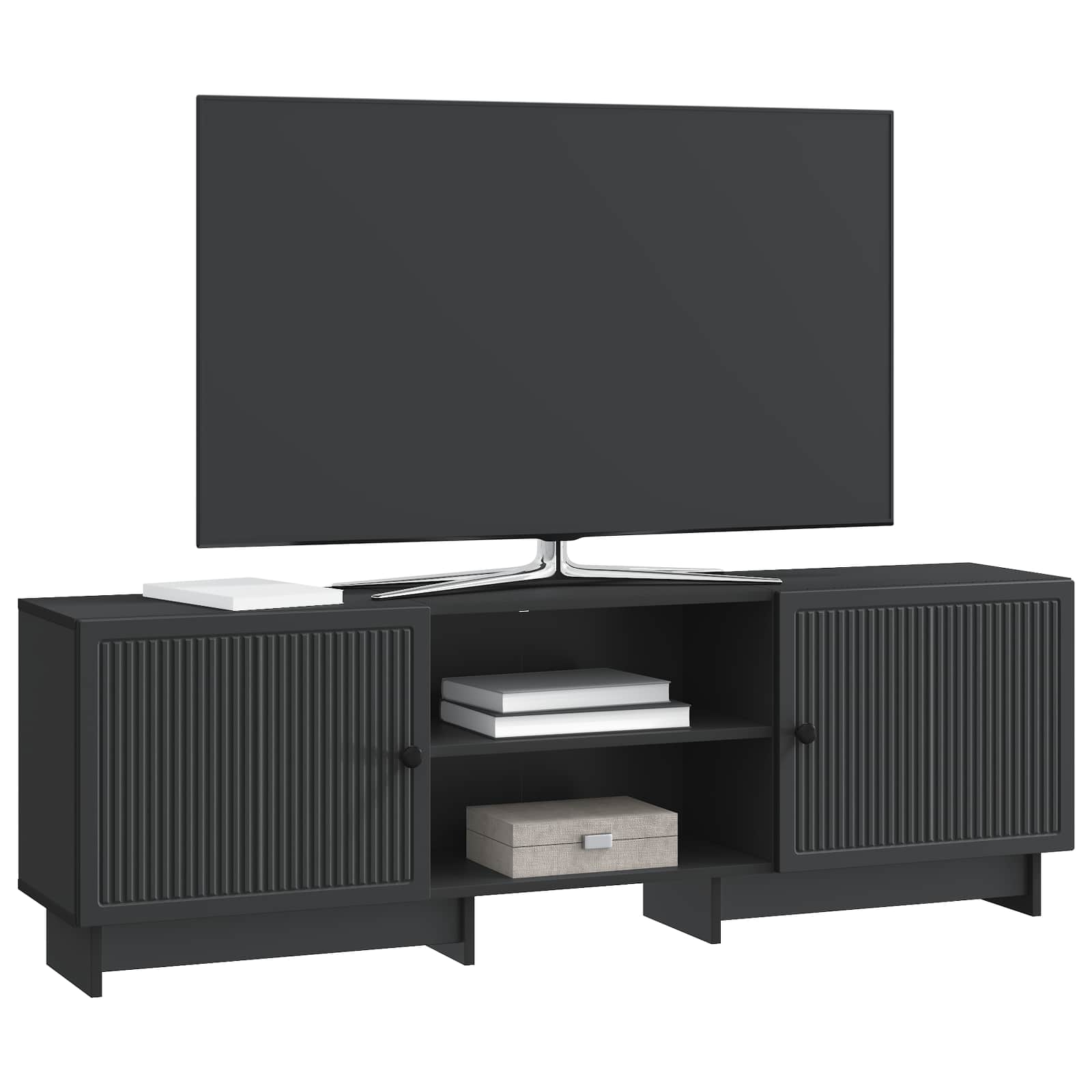 TV-Schränk 150 x 31 x 50 cm Schwarz Holzwerkstoff