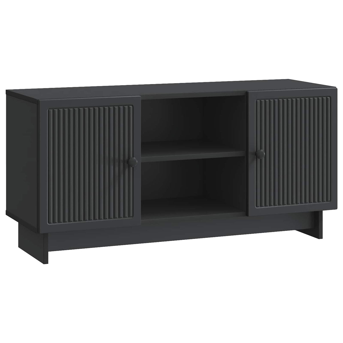 TV-Schränk 102 x 34,5 x 50 cm Schwarz Holzwerkstoff