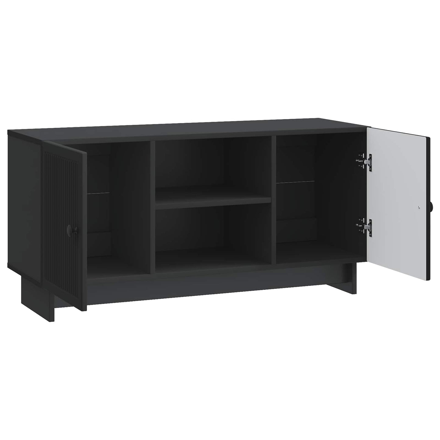 TV-Schränk 102 x 34,5 x 50 cm Schwarz Holzwerkstoff