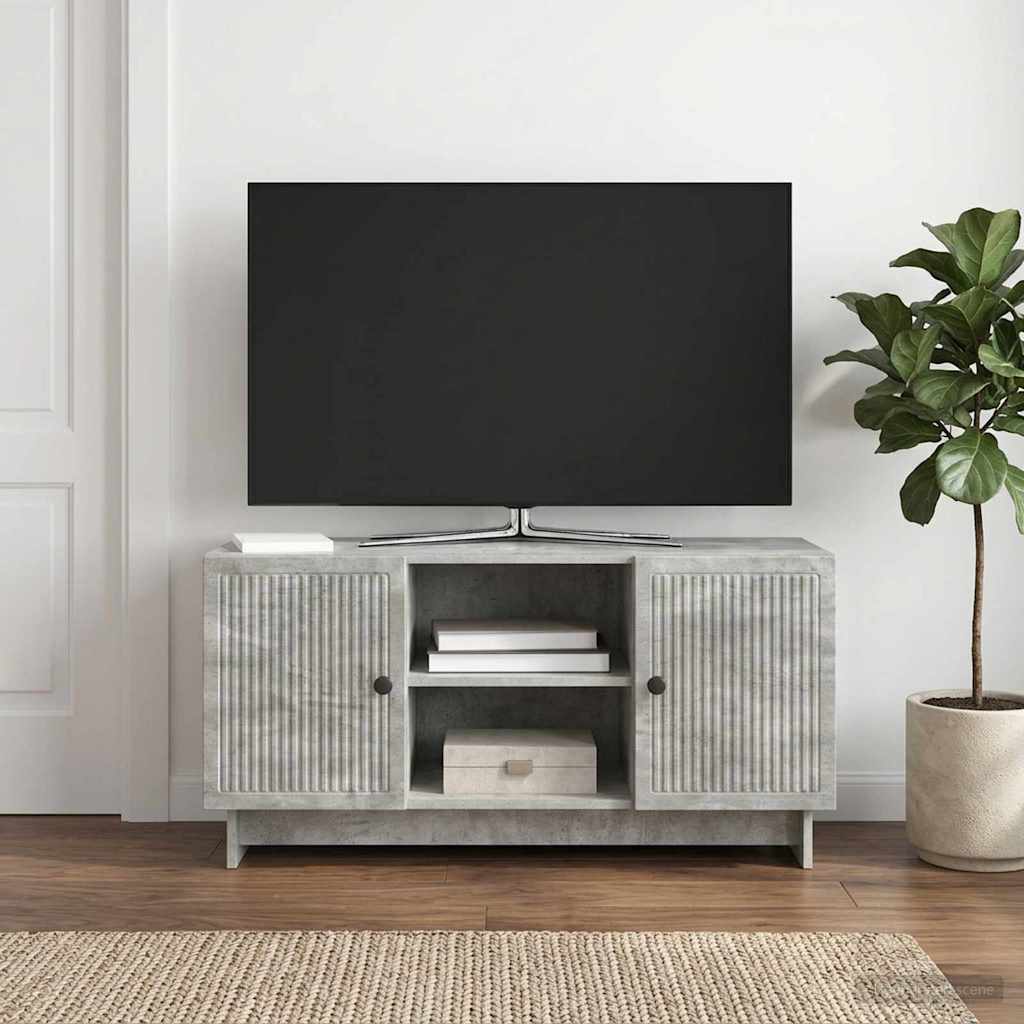TV-Schränk 102 x 34,5 x 50 cm Betongrau Holzwerkstoff