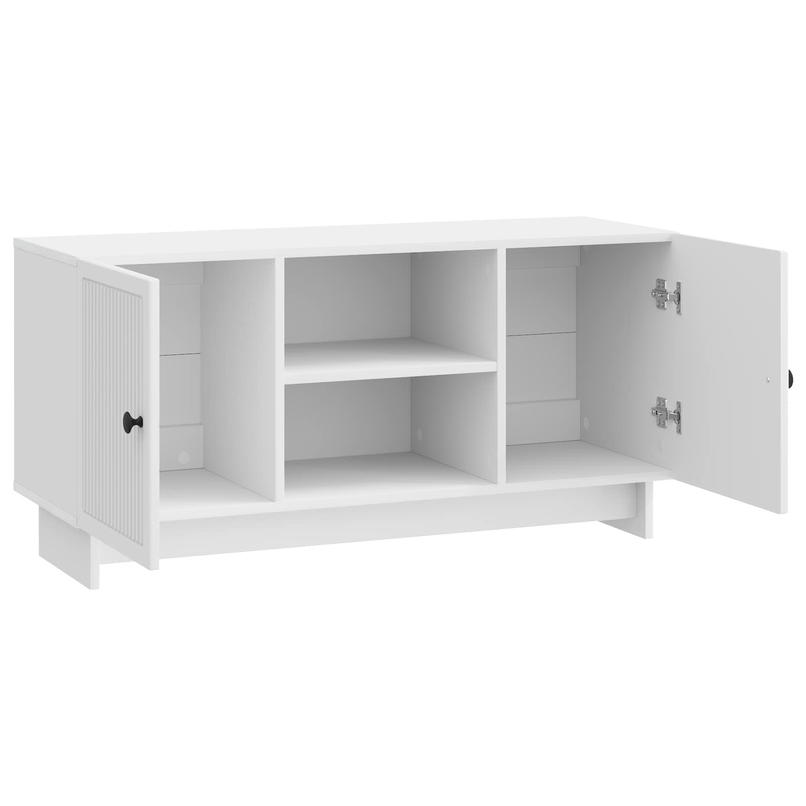 TV-Schränk 102 x 34,5 x 50 cm Hochglanz Weiß Holzwerkstoff