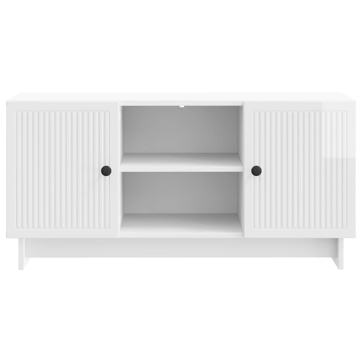 TV-Schränk 102 x 34,5 x 50 cm Hochglanz Weiß Holzwerkstoff
