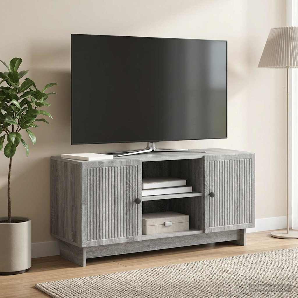 TV-Schränk 102 x 34,5 x 50 cm Grau Sonoma Holzwerkstoff
