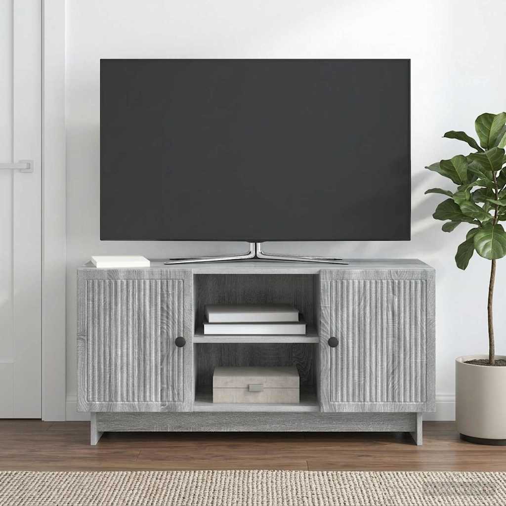 TV-Schränk 102 x 34,5 x 50 cm Grau Sonoma Holzwerkstoff