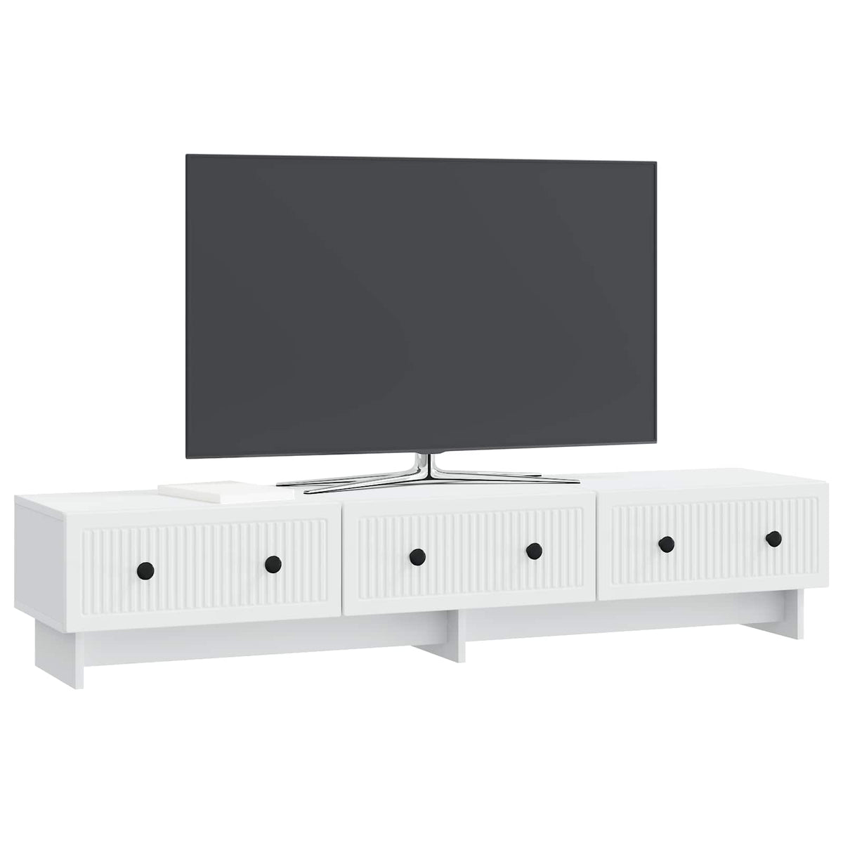 TV-Schränk mit Schubladen Weiß 147 x 34,5 x 30 cm Holzwerkstoff