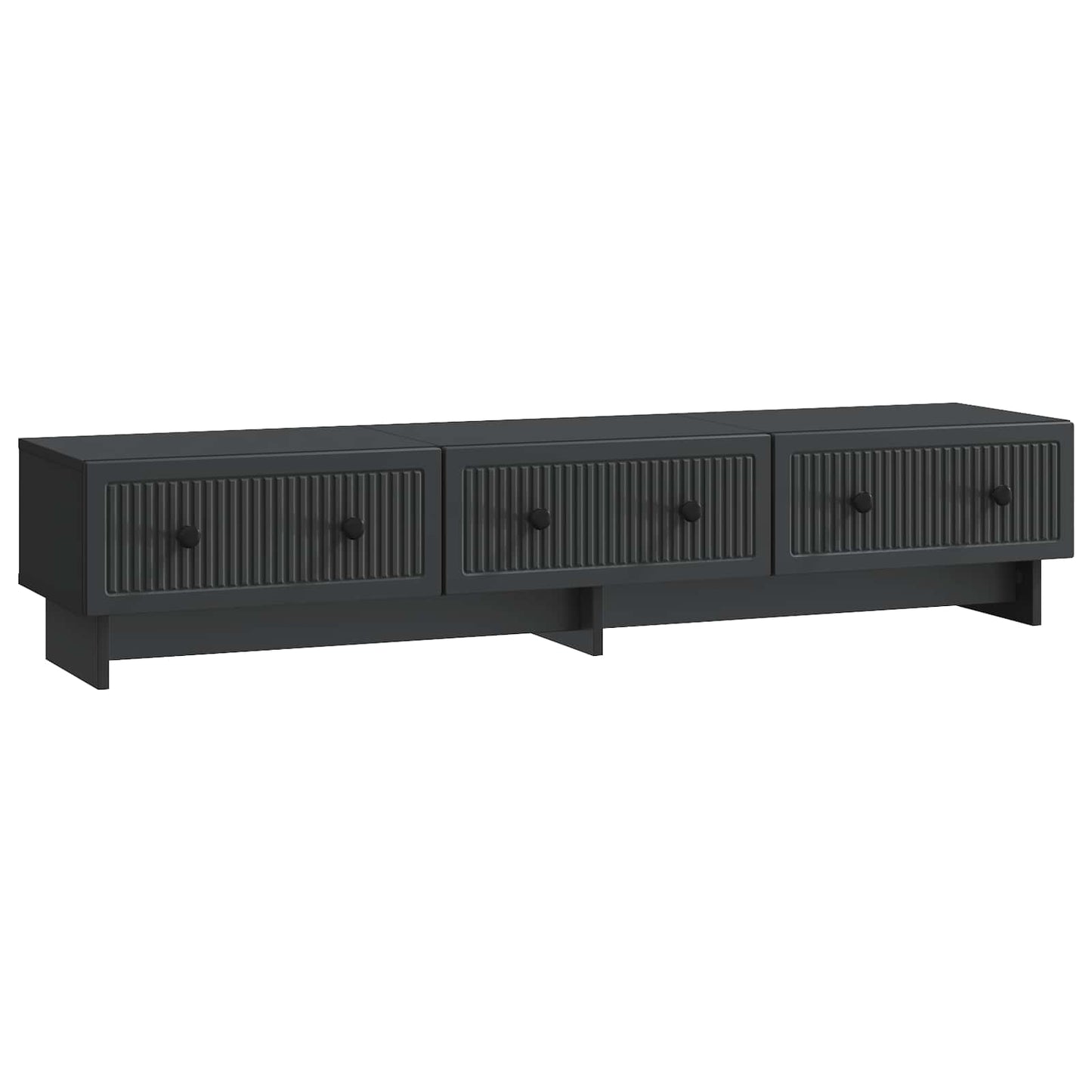TV-Schränk 147 x 34,5 x 30 cm Schwarz Holzwerkstoff