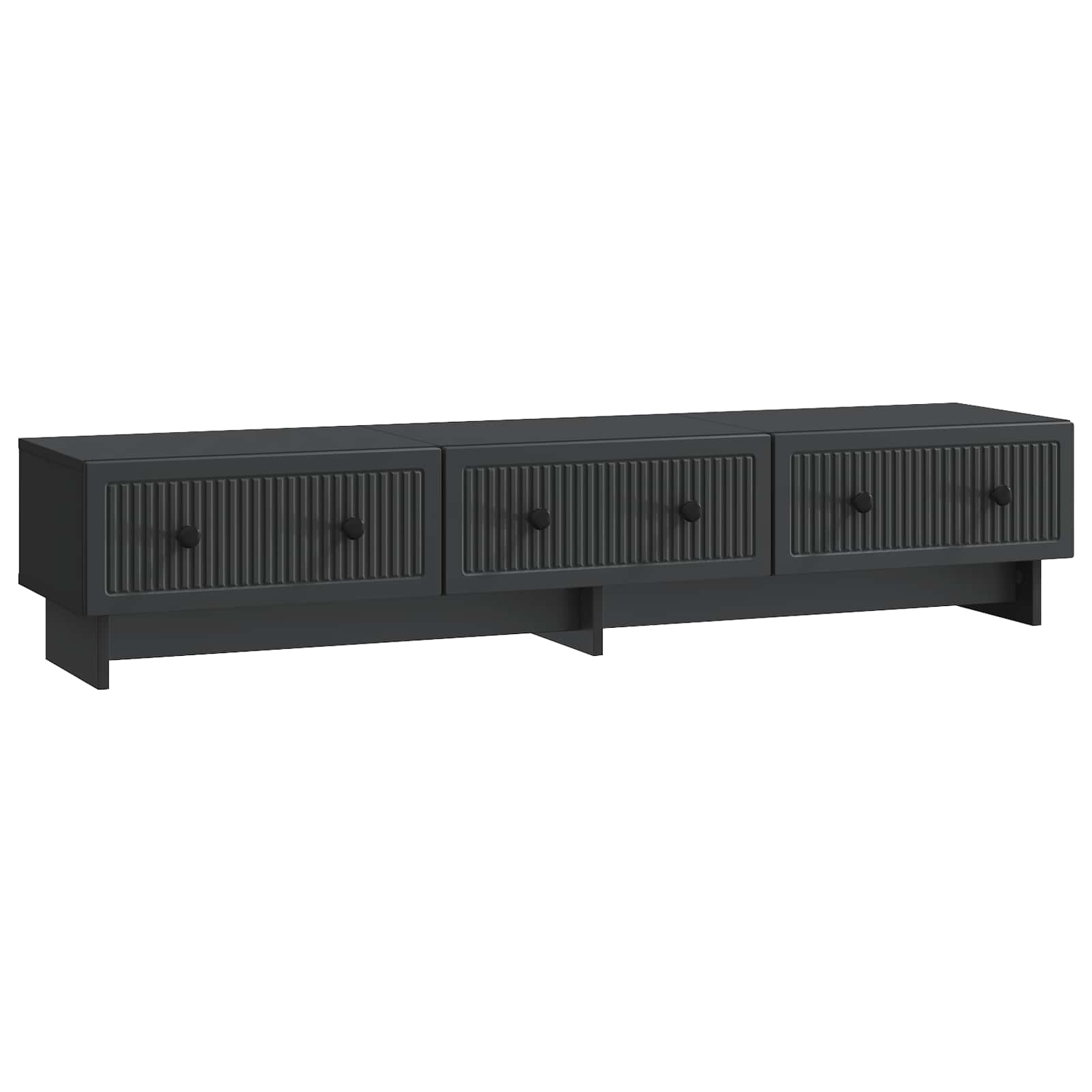 TV-Schränk 147 x 34,5 x 30 cm Schwarz Holzwerkstoff
