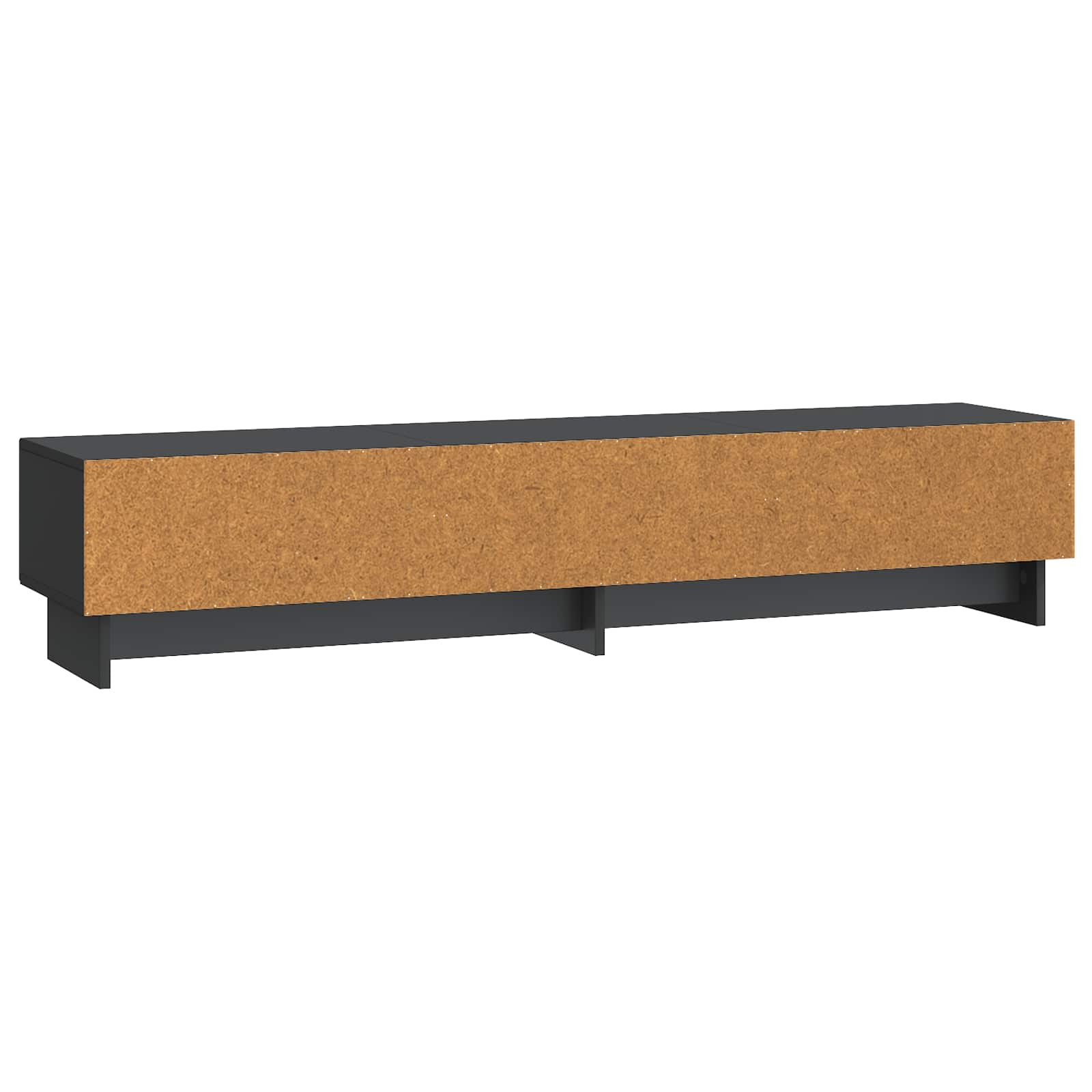 TV-Schränk 147 x 34,5 x 30 cm Schwarz Holzwerkstoff