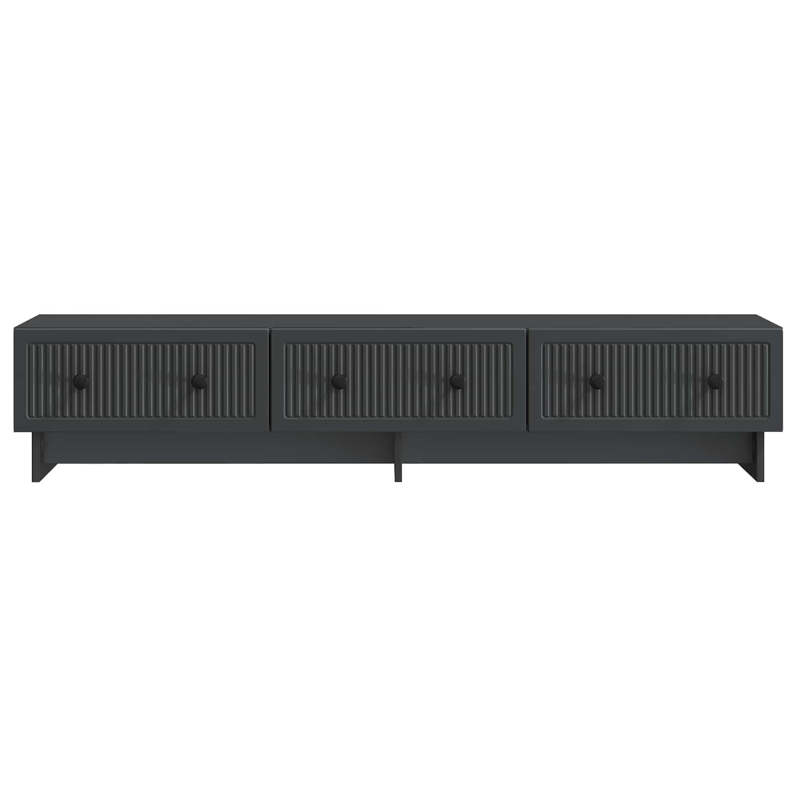 TV-Schränk 147 x 34,5 x 30 cm Schwarz Holzwerkstoff