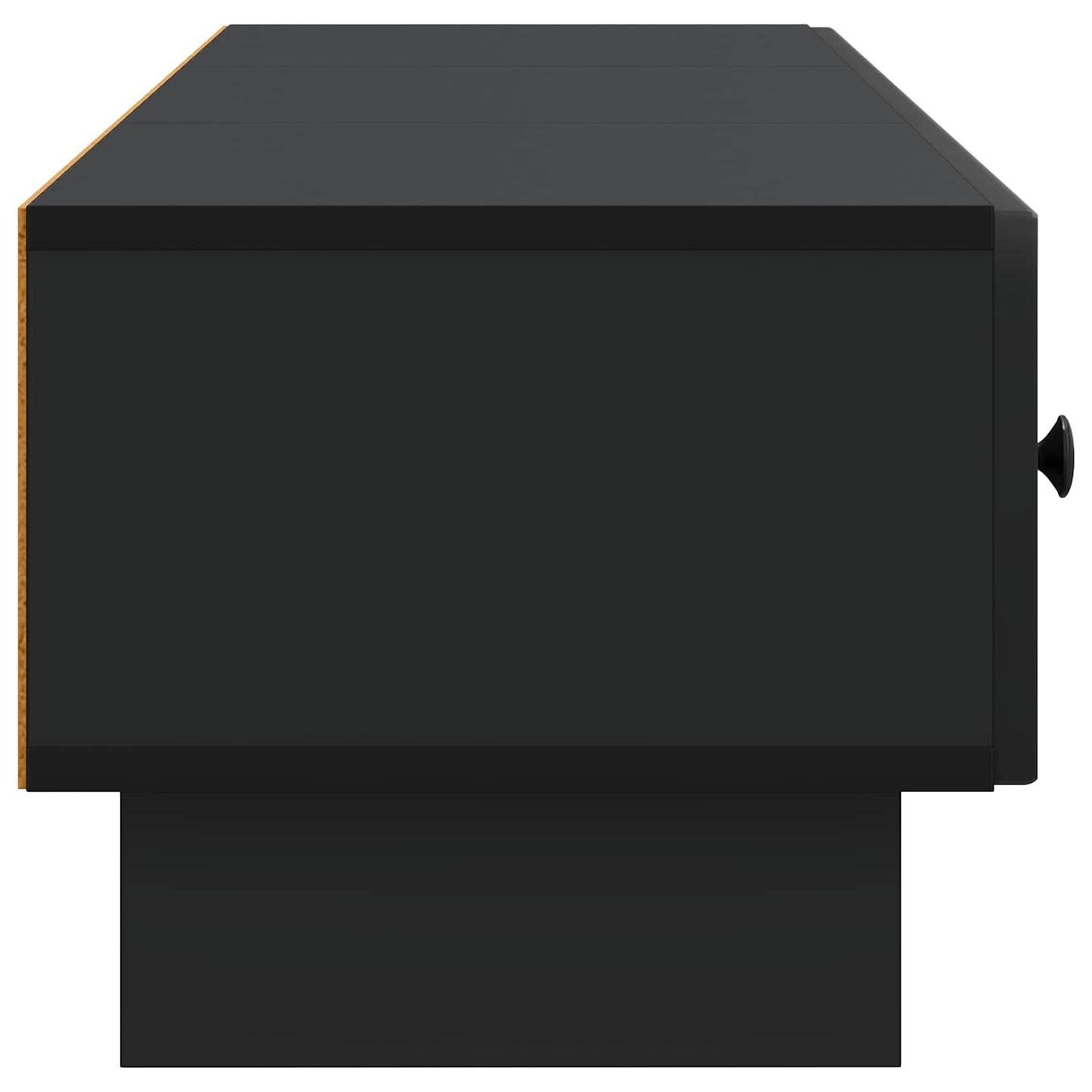 TV-Schränk 147 x 34,5 x 30 cm Schwarz Holzwerkstoff