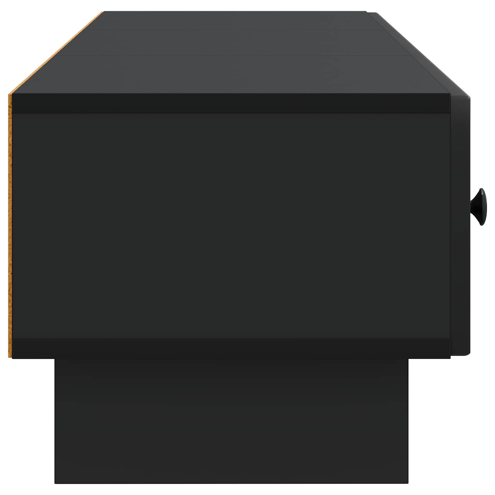 TV-Schränk 147 x 34,5 x 30 cm Schwarz Holzwerkstoff
