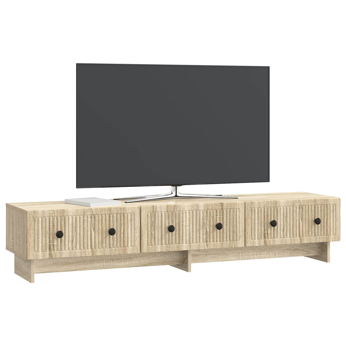 TV-Schränk 147 x 34,5 x 30 cm Sonoma-Eiche Holzwerkstoff