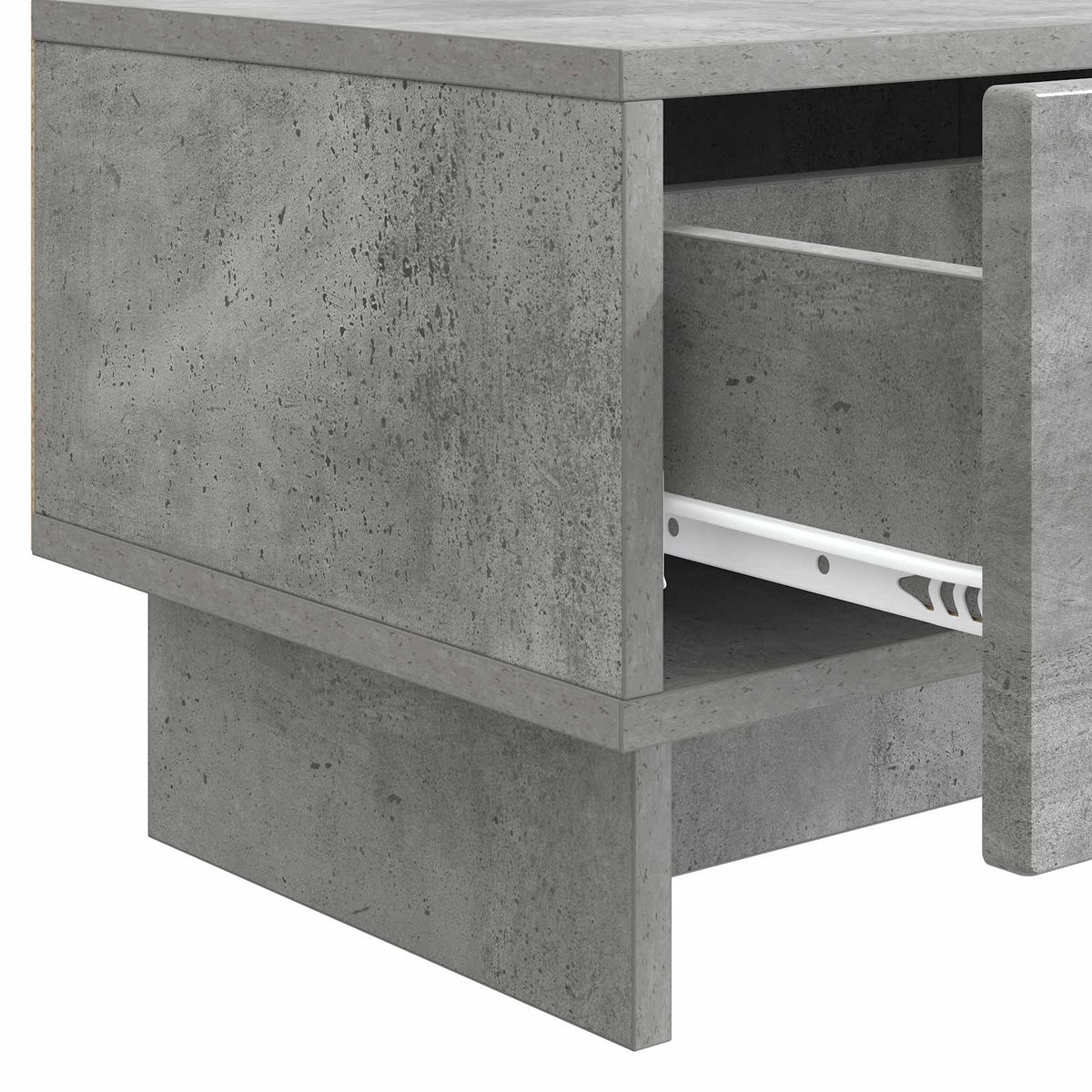 TV-Schränk 147 x 34,5 x 30 cm Betongrau Holzwerkstoff