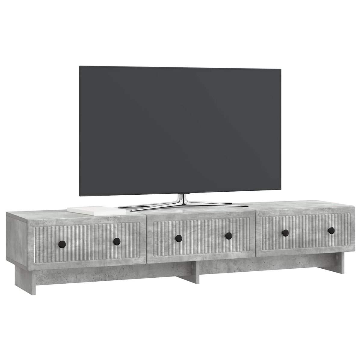 TV-Schränk 147 x 34,5 x 30 cm Betongrau Holzwerkstoff
