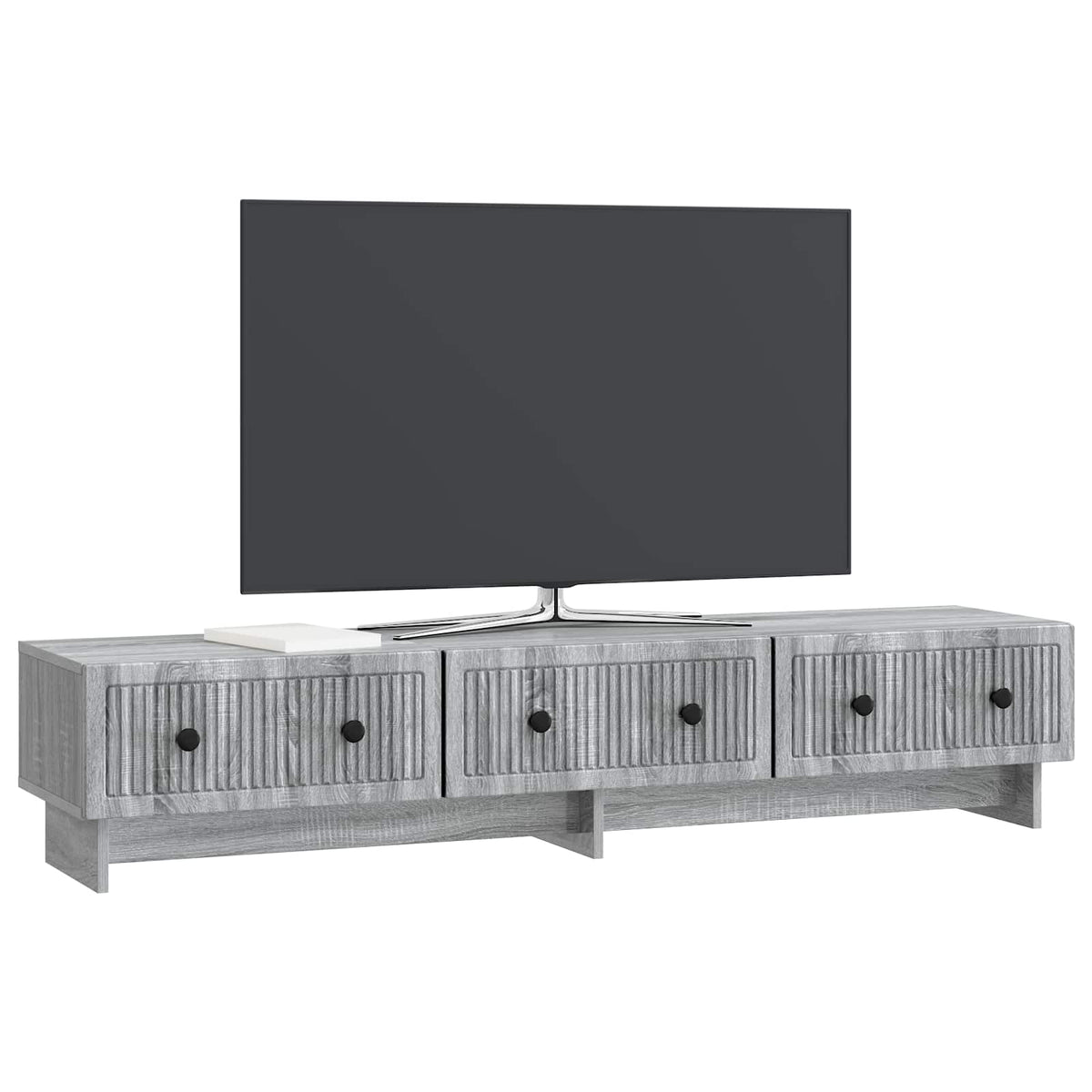 TV-Schränk 147 x 34,5 x 30 cm Sonoma-Grau Holzwerkstoff