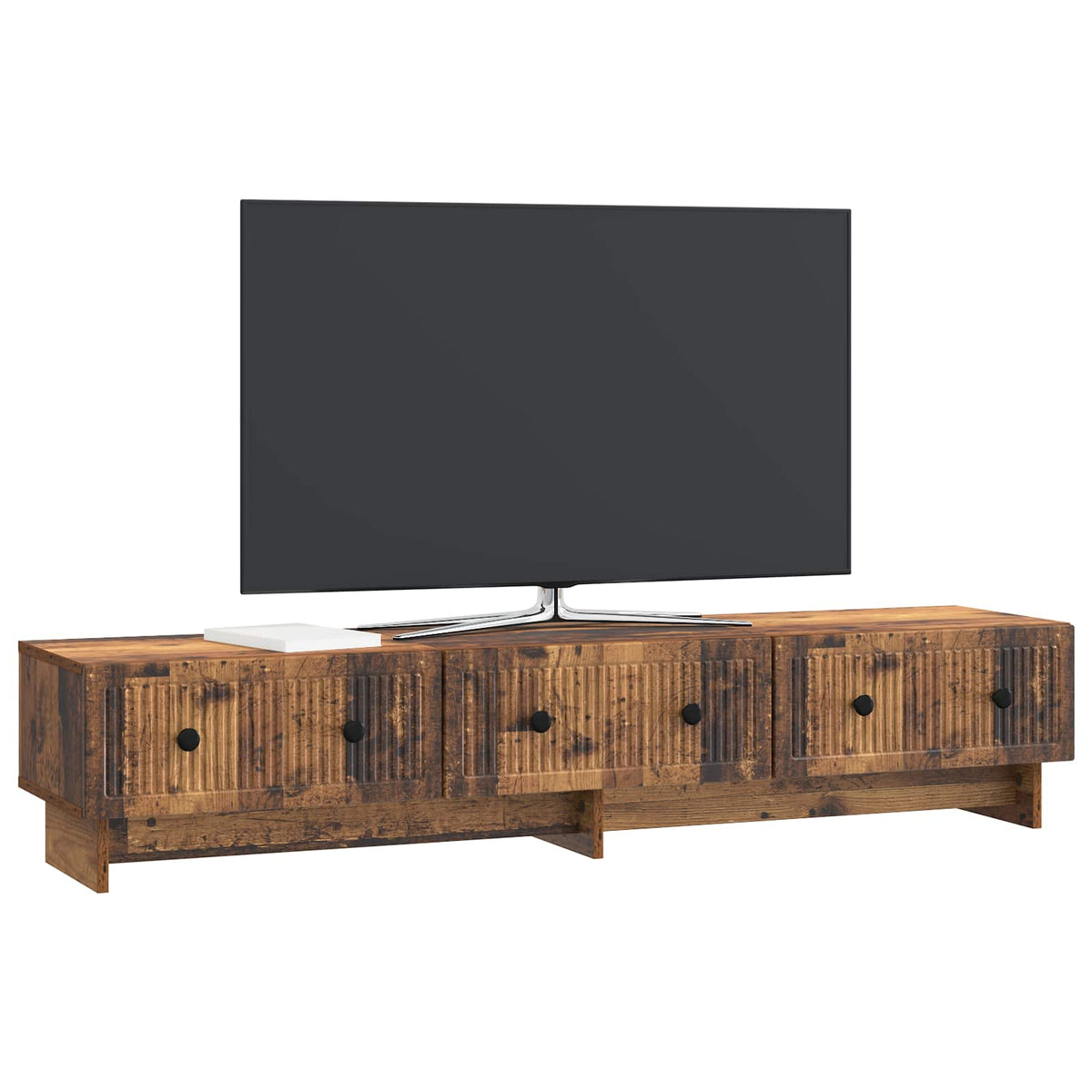 TV-Schränk 147 x 34,5 x 30 cm Altholz Holzwerkstoff