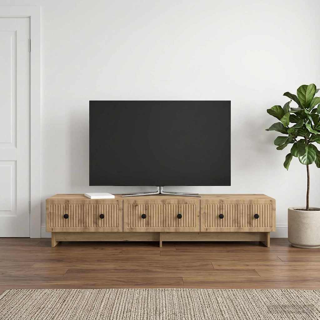 TV-Schränk 147 x 34,5 x 30 cm Artisan-Eiche Holzwerkstoff