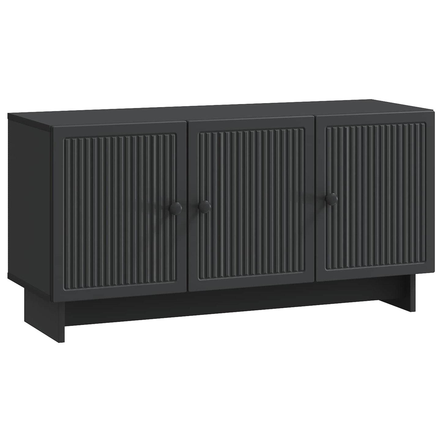 TV-Schränk 99 x 34,5 x 50 cm Schwarz Holzwerkstoff