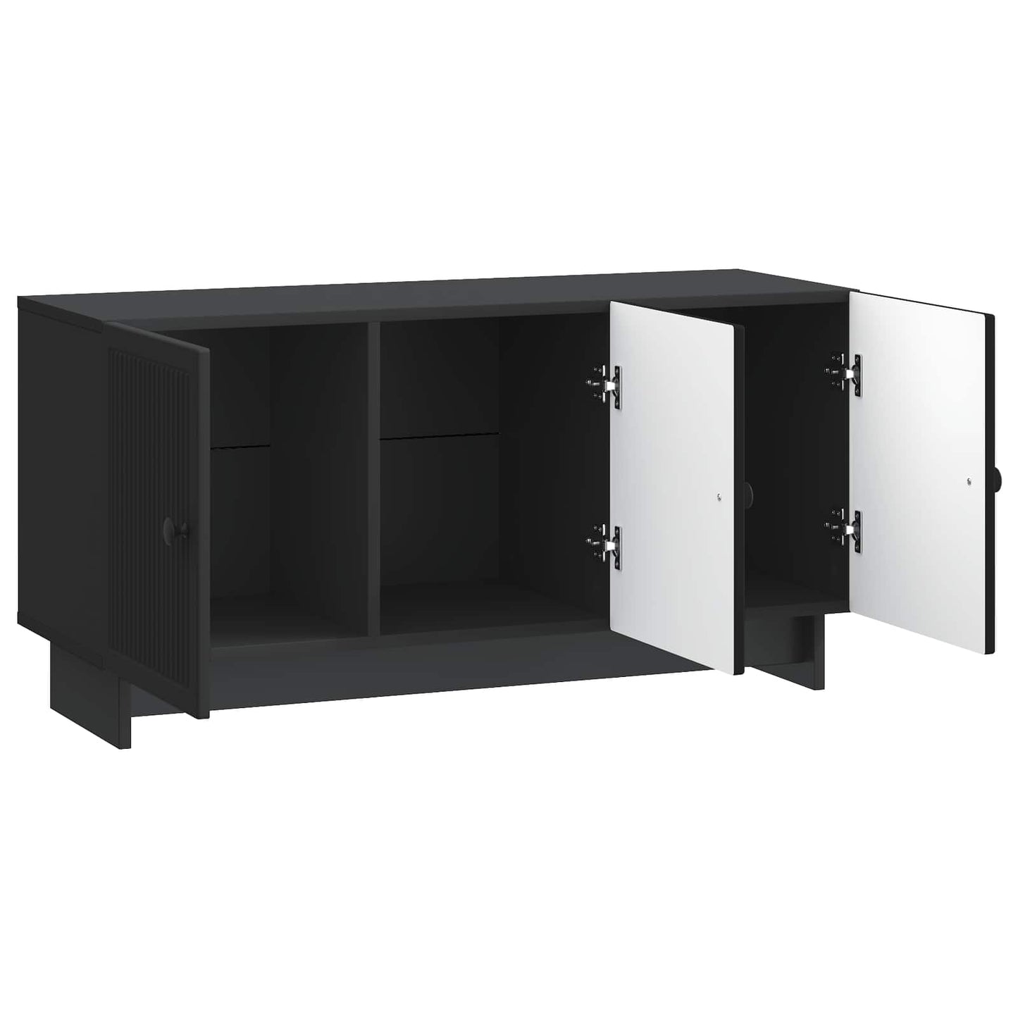 TV-Schränk 99 x 34,5 x 50 cm Schwarz Holzwerkstoff