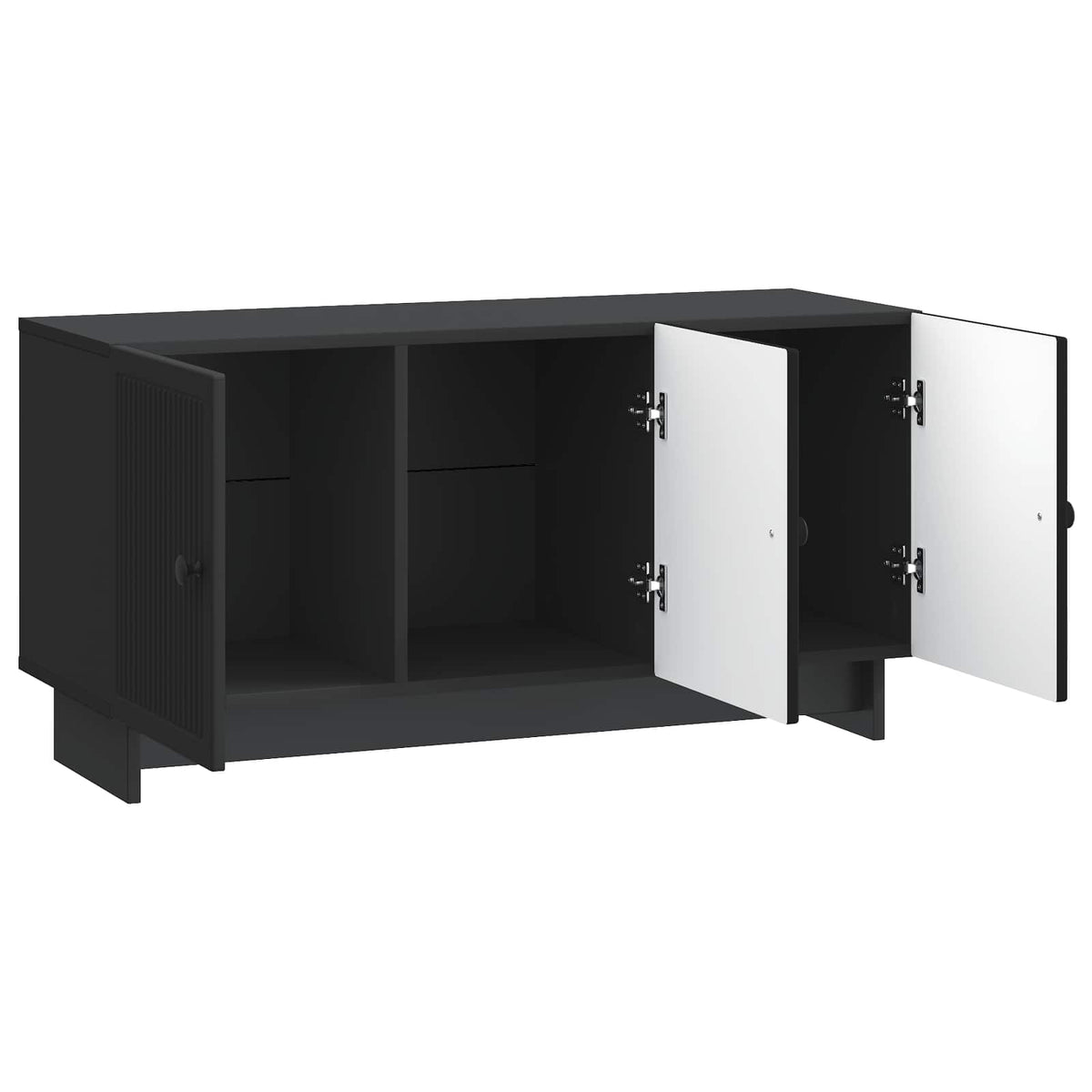 TV-Schränk 99 x 34,5 x 50 cm Schwarz Holzwerkstoff
