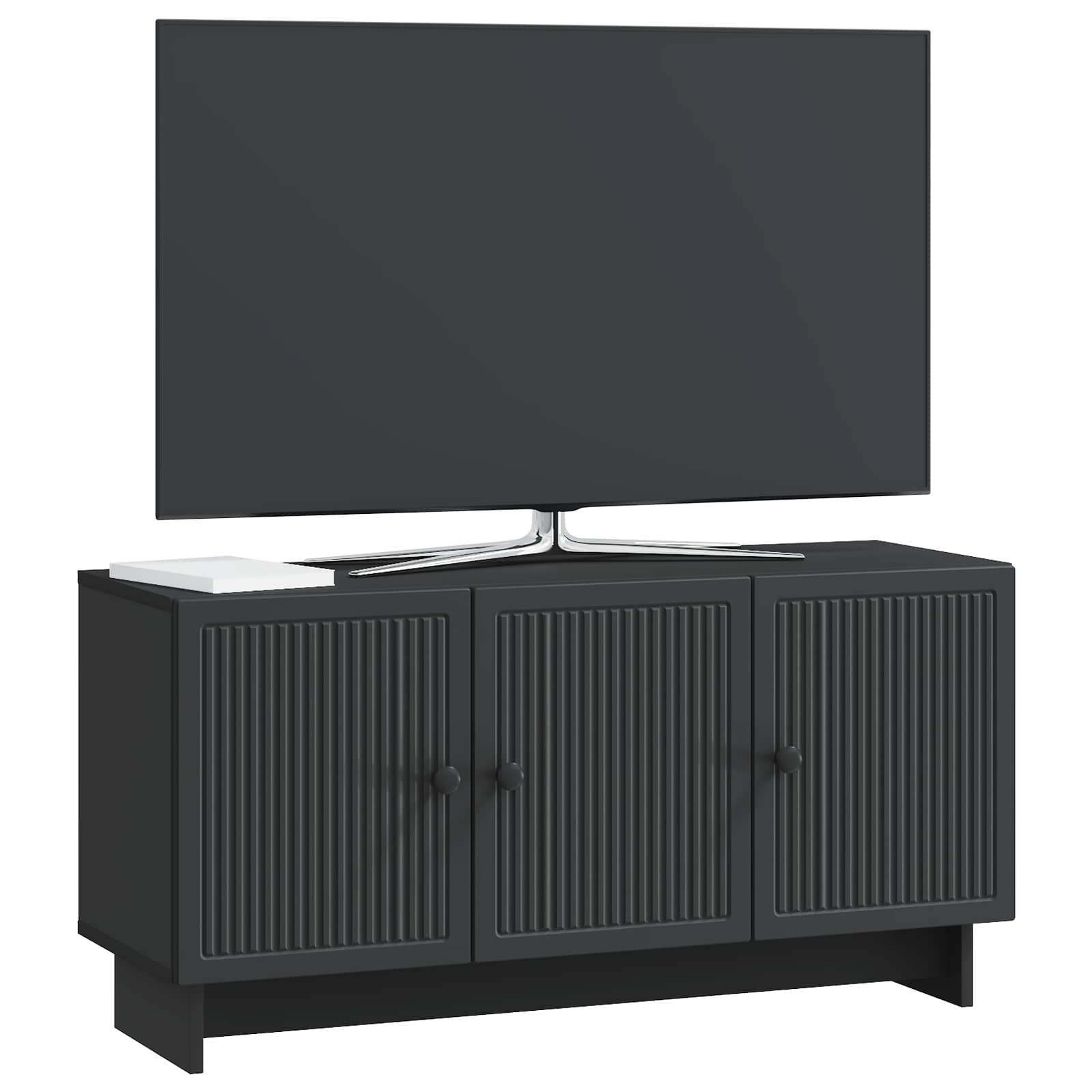 TV-Schränk 99 x 34,5 x 50 cm Schwarz Holzwerkstoff