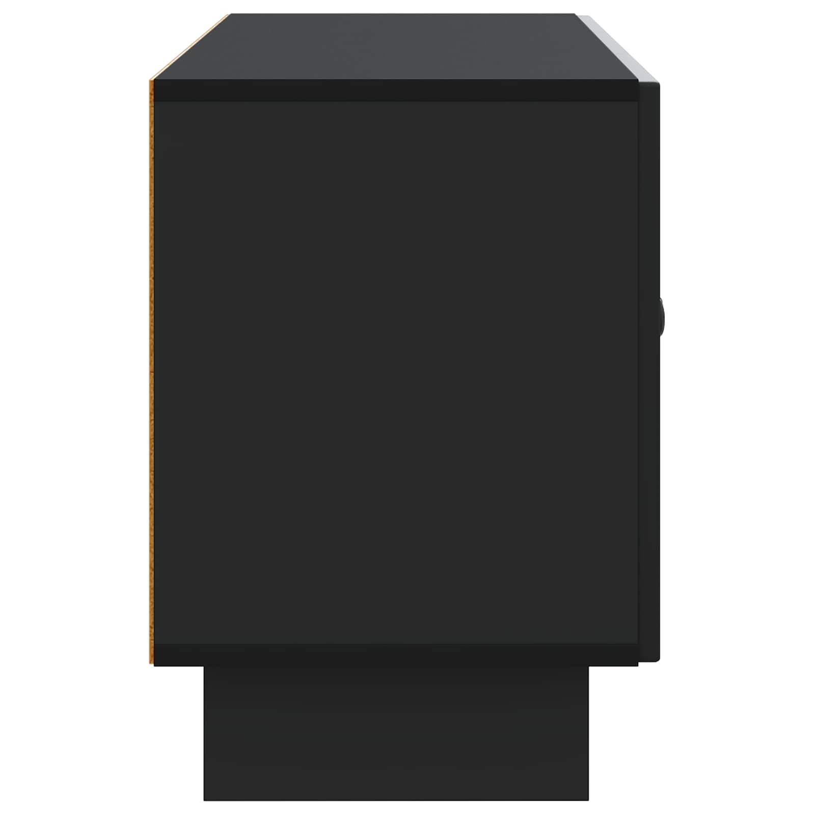 TV-Schränk 99 x 34,5 x 50 cm Schwarz Holzwerkstoff