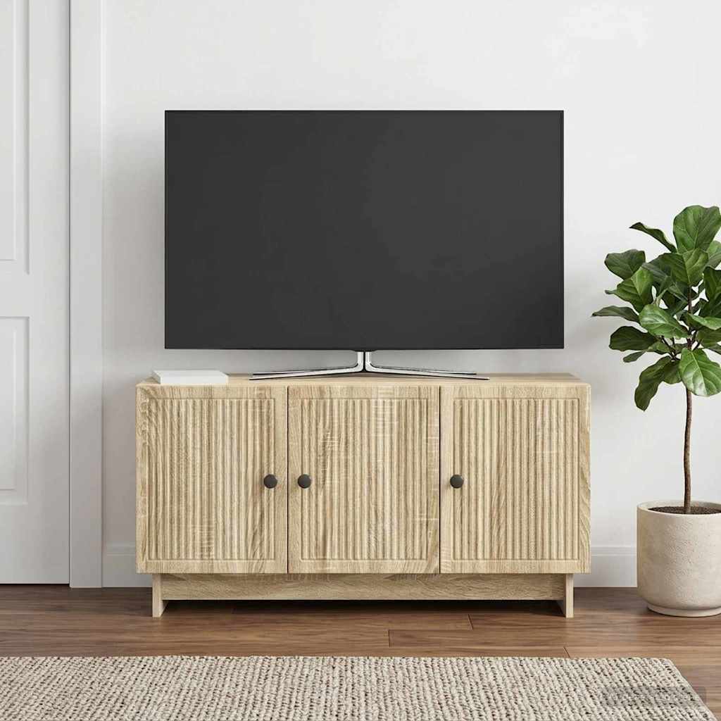 TV-Schränk 99 x 34,5 x 50 cm Sonoma-Eiche Holzwerkstoff