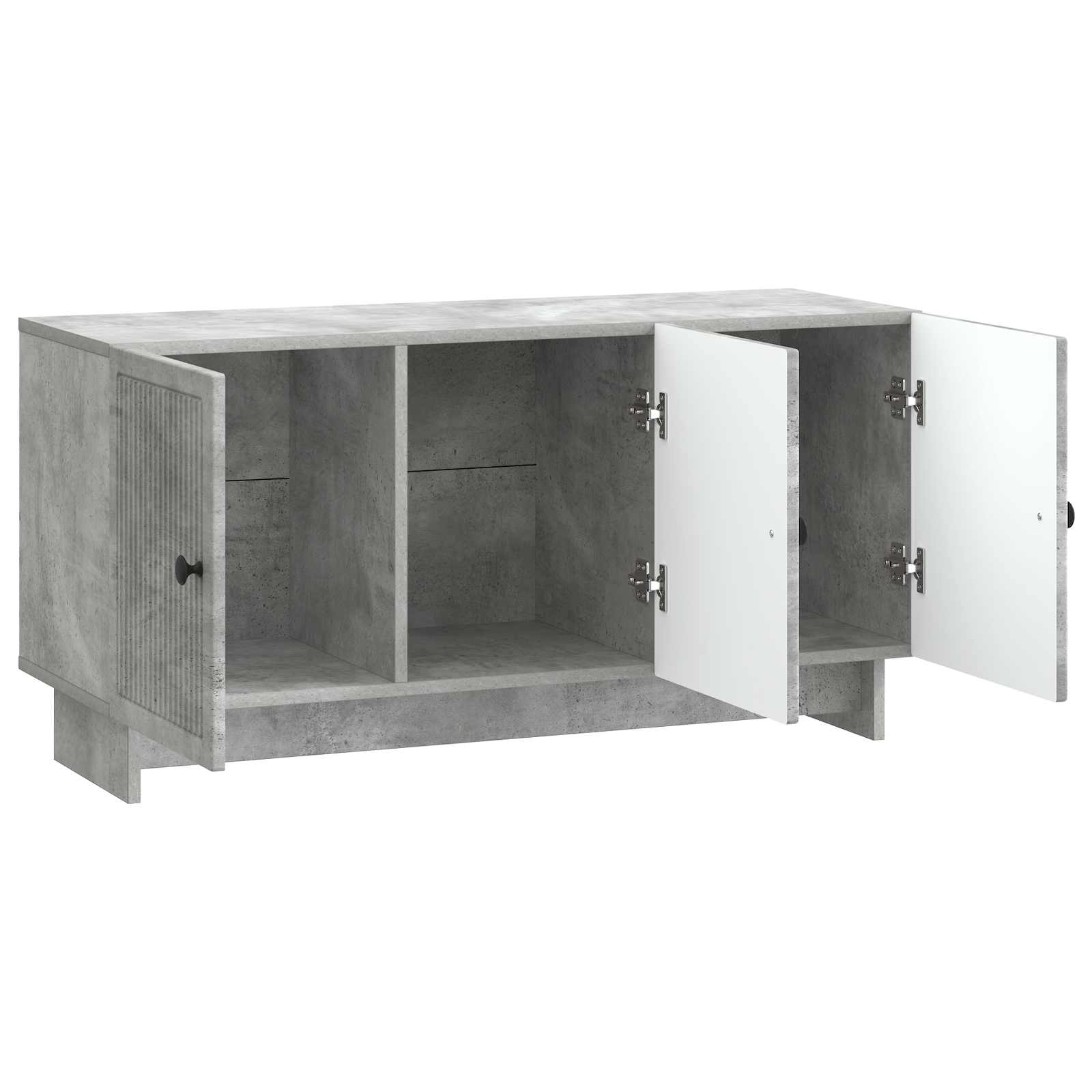 TV-Schränk 99 x 34,5 x 50 cm Betongrau Holzwerkstoff