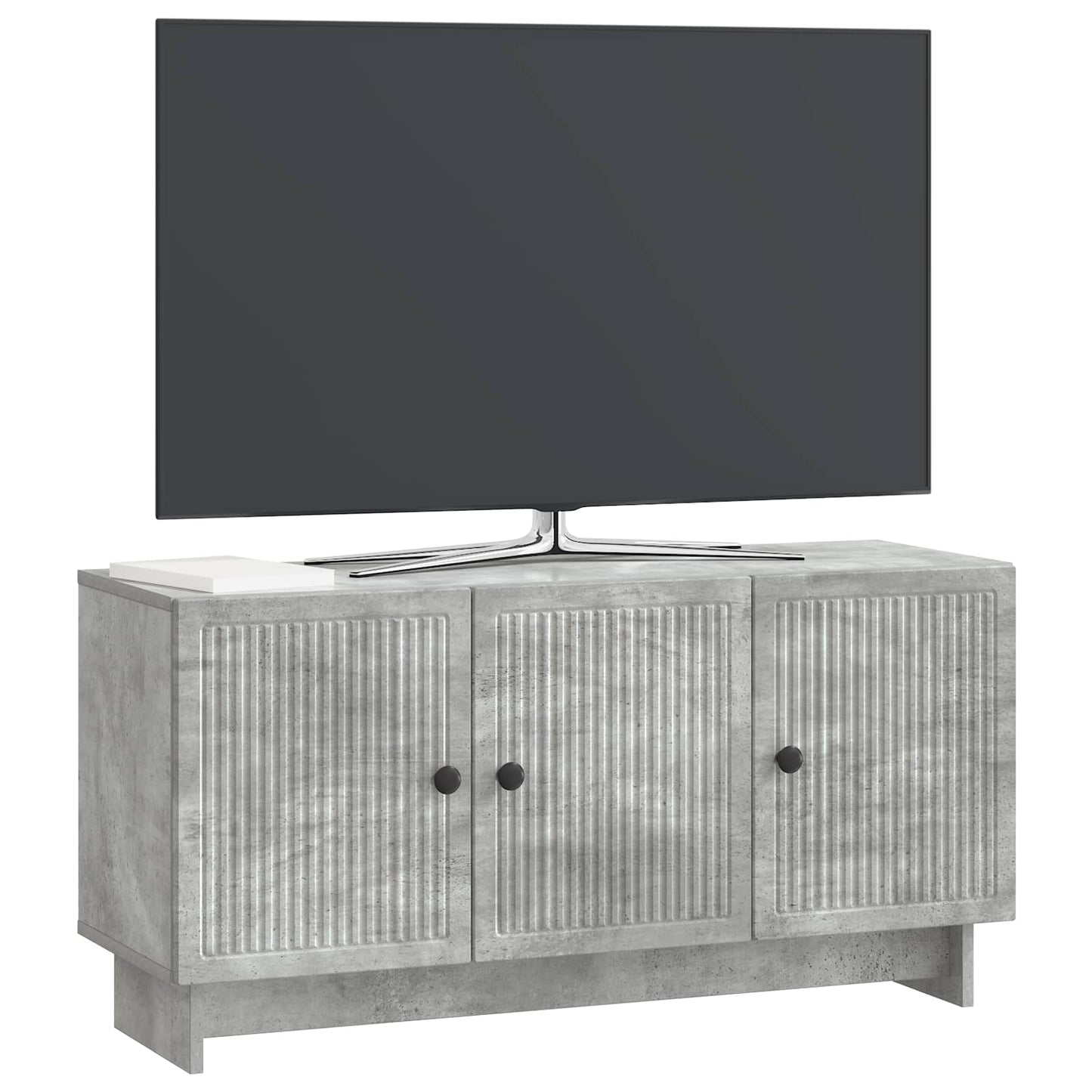 TV-Schränk 99 x 34,5 x 50 cm Betongrau Holzwerkstoff