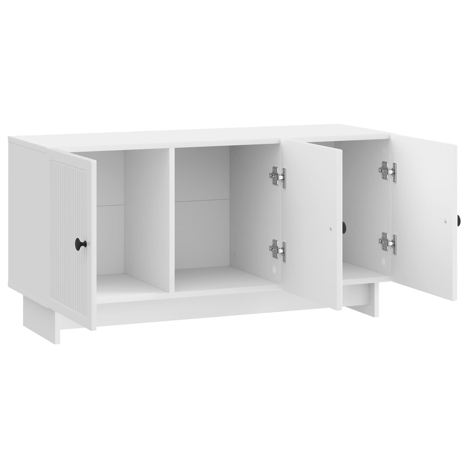 TV-Schränk 99 x 34,5 x 50 cm Hochglanz Weiß Holzwerkstoff